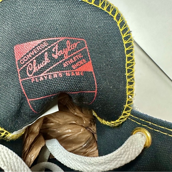 🥂SOLD🥂Converse Chuck Taylor Blue Suede Maize Detail Custom Sneakers, 10 - Picture 10 of 14